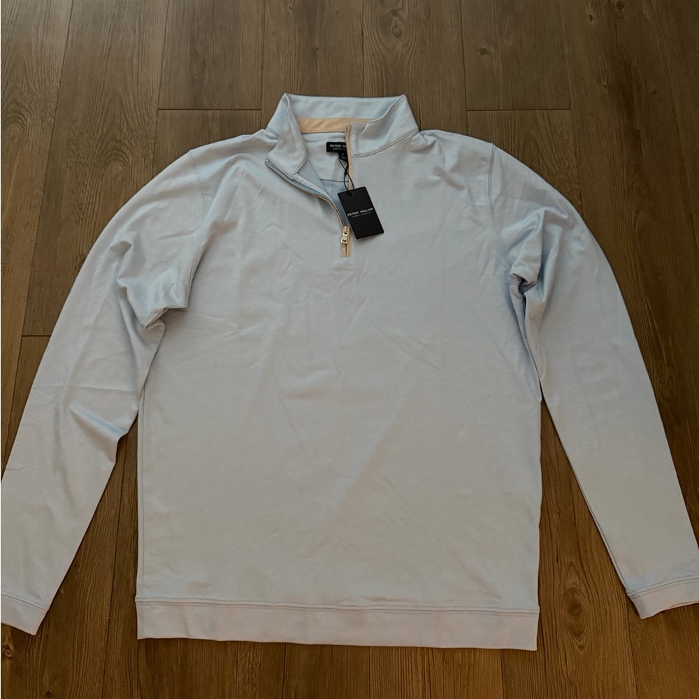 ❗️SALE❗️Peter Millar Light Blue Quarter-Zip Pullover